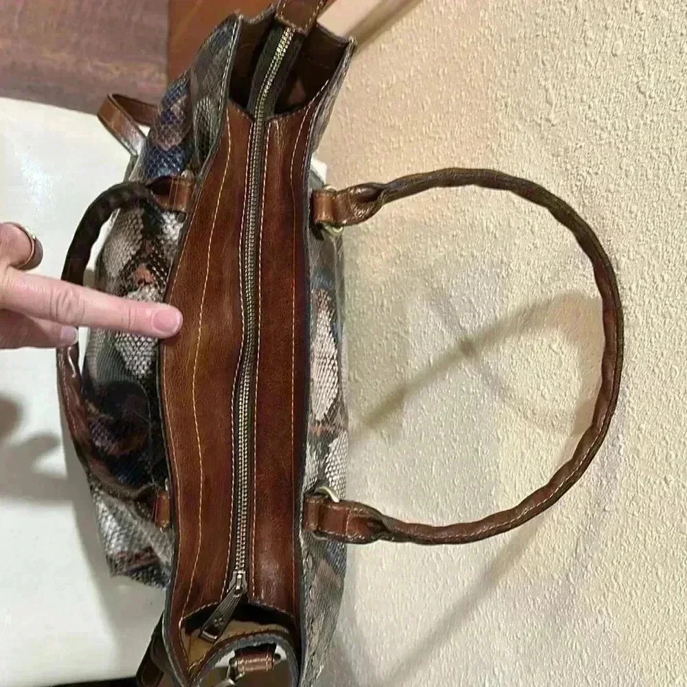 Patricia Nash Zancona Tote Multi Python - image 4